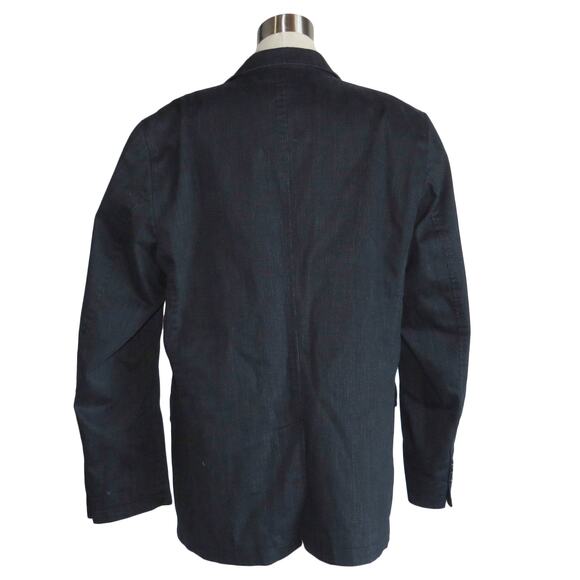 Bugatti Navy Cotton Blend Sport Coat 46R Men’s Classic Blazer - Picture 2 of 6